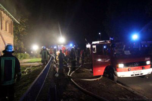 Feuerwehreinsatz bei Wohnheimbrand