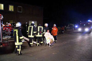 Feuerwehreinsatz bei Wohnheimbrand