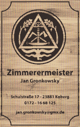 Zimmerermeister Jan Gronkowsky