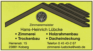 Zimmerermeister Hans-Heinrich Lübcke